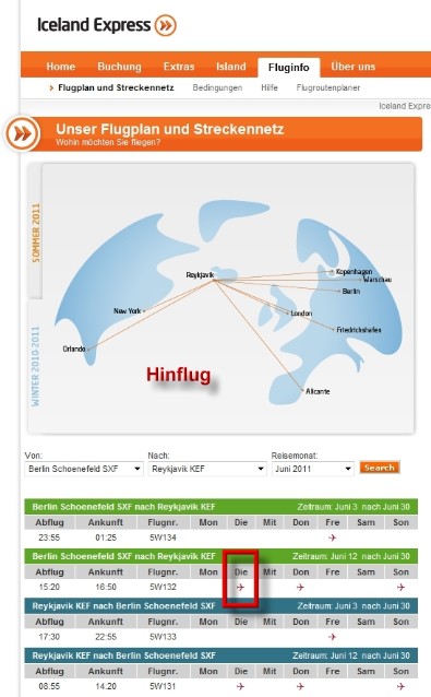 Hinflug Iceland Express