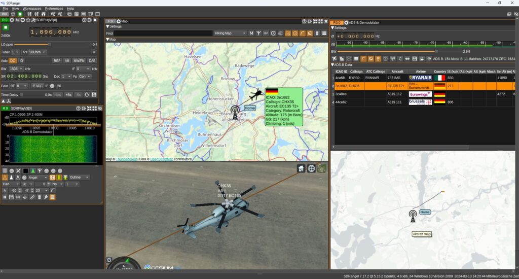 3D Hubschrauber in SDRAngel