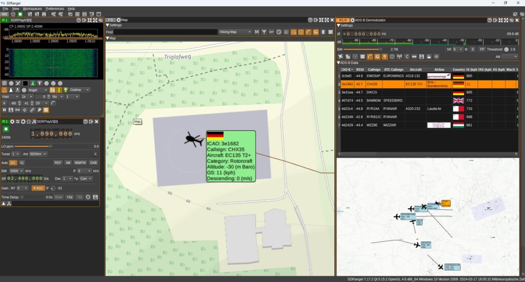 Hubschrauber in SDRAngel